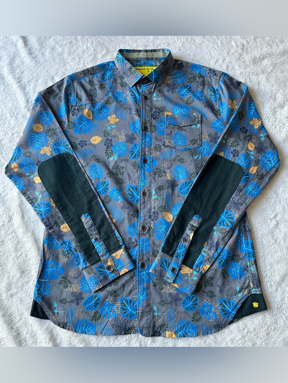 Descendant Of Thieves Dres Ladro Men’s Gray Button Up Shirt sz L Limited 1/105